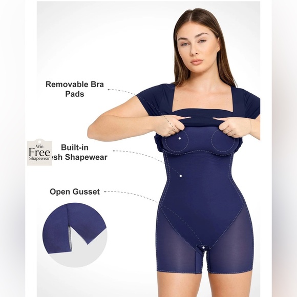 Popilush midi shapewear dress - Picture 2 of 3